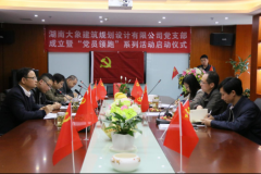 湖南大象建筑规划设计有限公司党支部成立暨 “